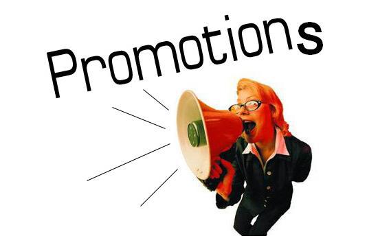 Promotions in marketing