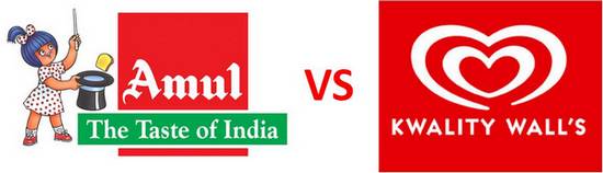 Amul vs Kwality Walls FMCG rivals