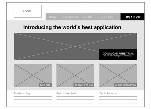 A Website Wireframe - 4