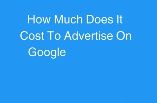 Cost to Advertise on Google - 1