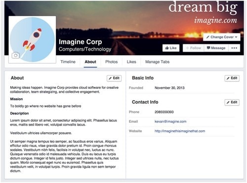 Facebook Page Design - 3