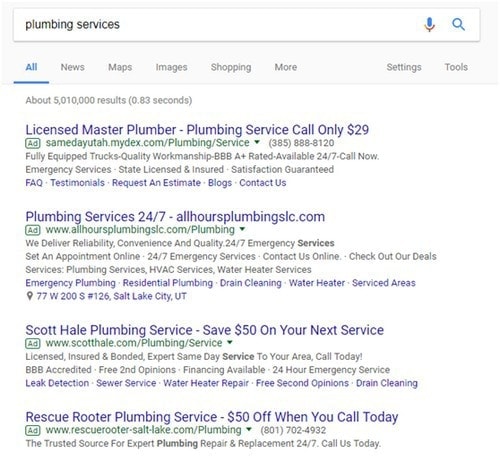 Facebook ads vs Google ads - 1