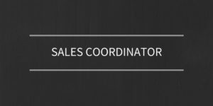 Sales coordinator - 1