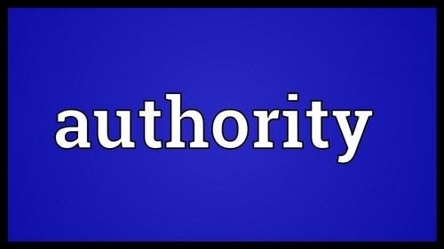 Authority - 1