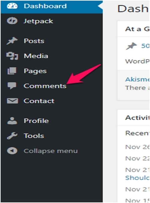Manage WordPress Comments - 1