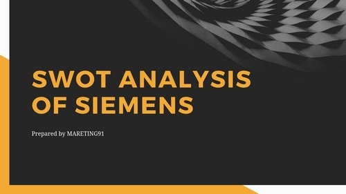 SWOT Analysis of Siemens - 1