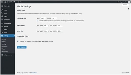 WordPress settings - 6