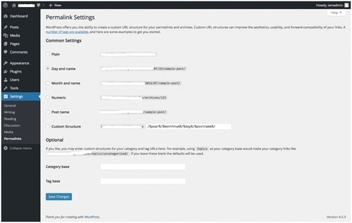 WordPress settings - 7