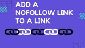add a Nofollow link to a Link - 4