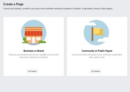 Create Facebook Community Page - 1