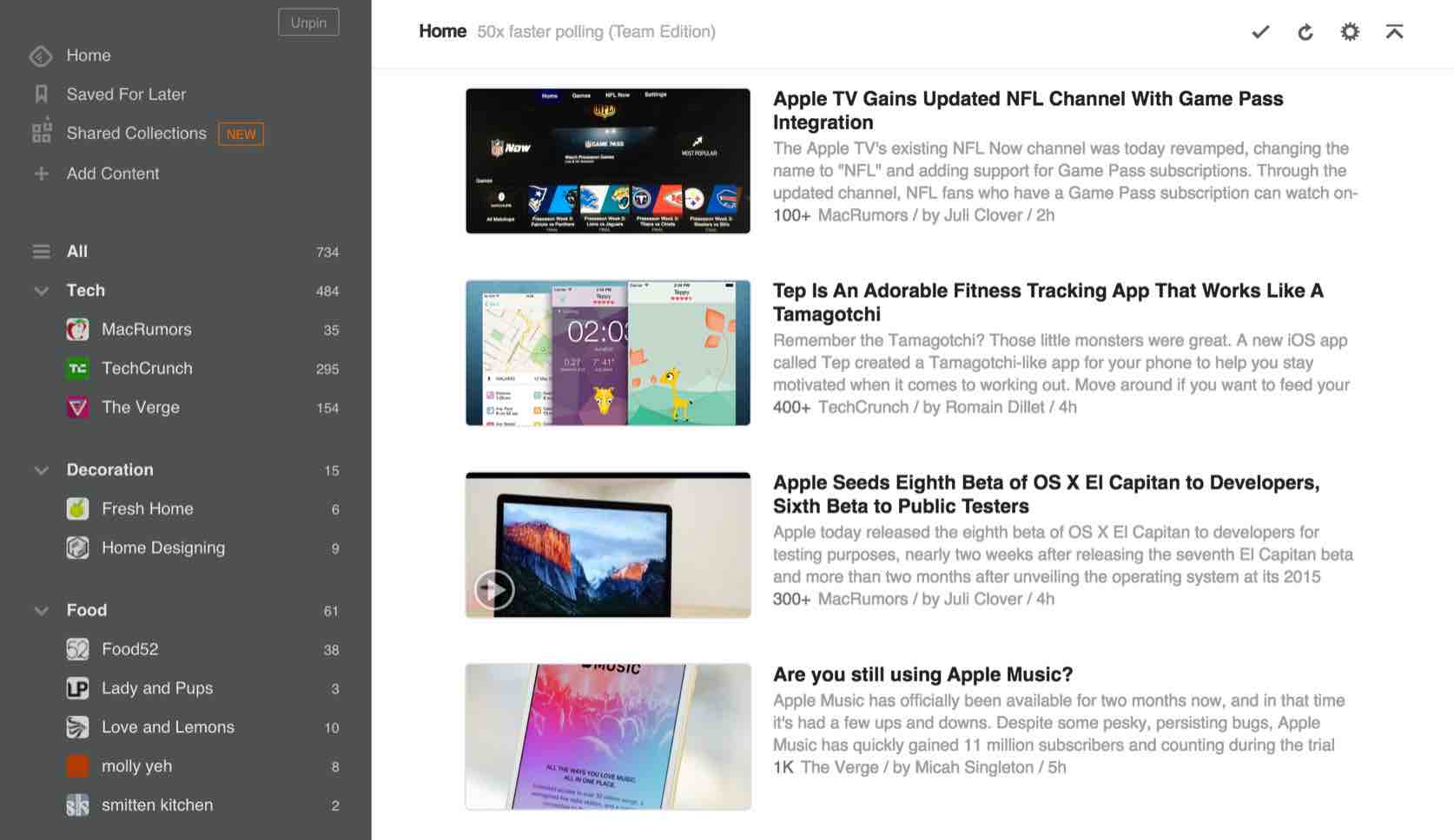 Keep up with all the topics that matter to you. All in one place.