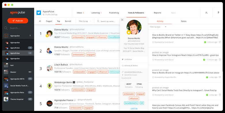 Schedule your content, get reports, and engage followers