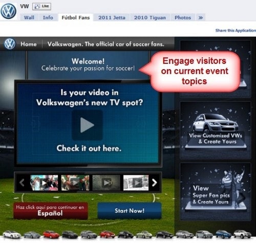 Facebook Landing Tabs - 3
