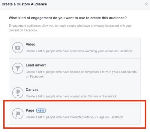 Facebook Page Engagement Custom Audience - 5