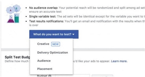 Facebook Split Testing - 4