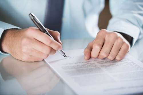 Sign the contract