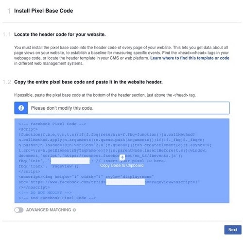 Install Facebook Pixel - 6