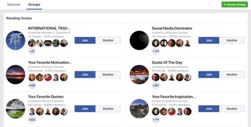Start a Facebook group - 2