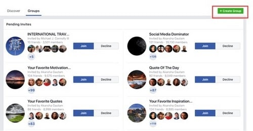 Start a Facebook group - 3