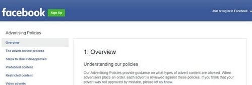 Facebook ad policies - 2