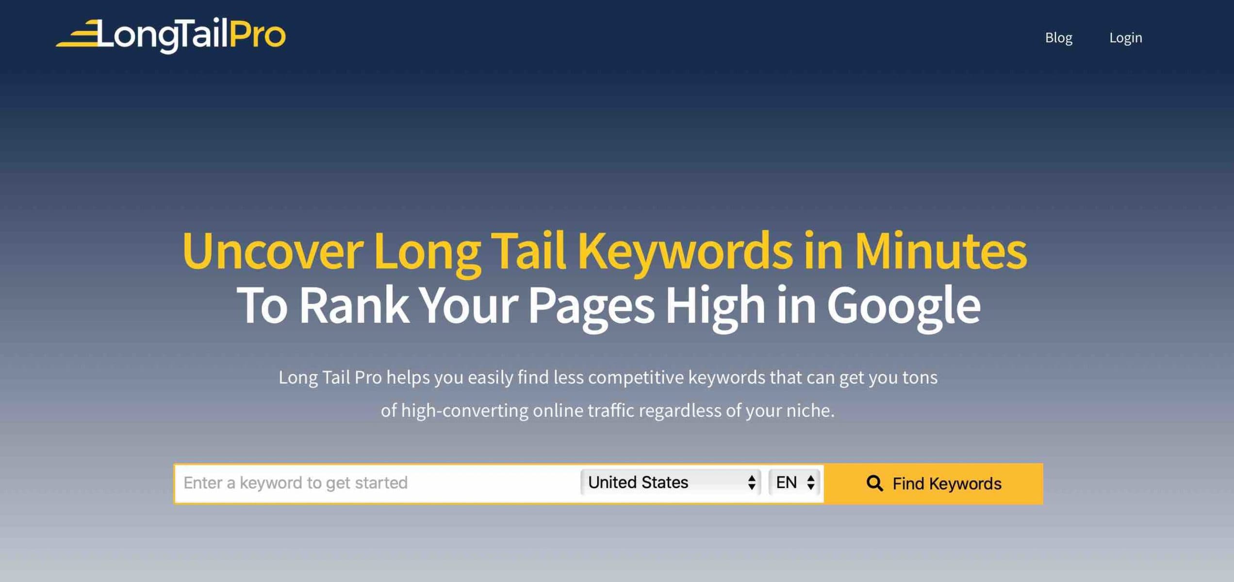 Uncover Long Tail Keywords in Minutes 