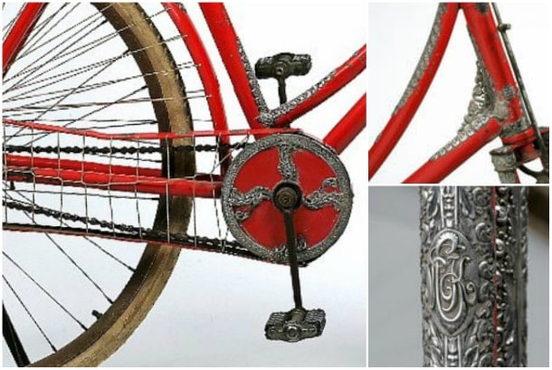 #7 Rare Tiffany & Co. Silver Mounted Lady’s Bike
