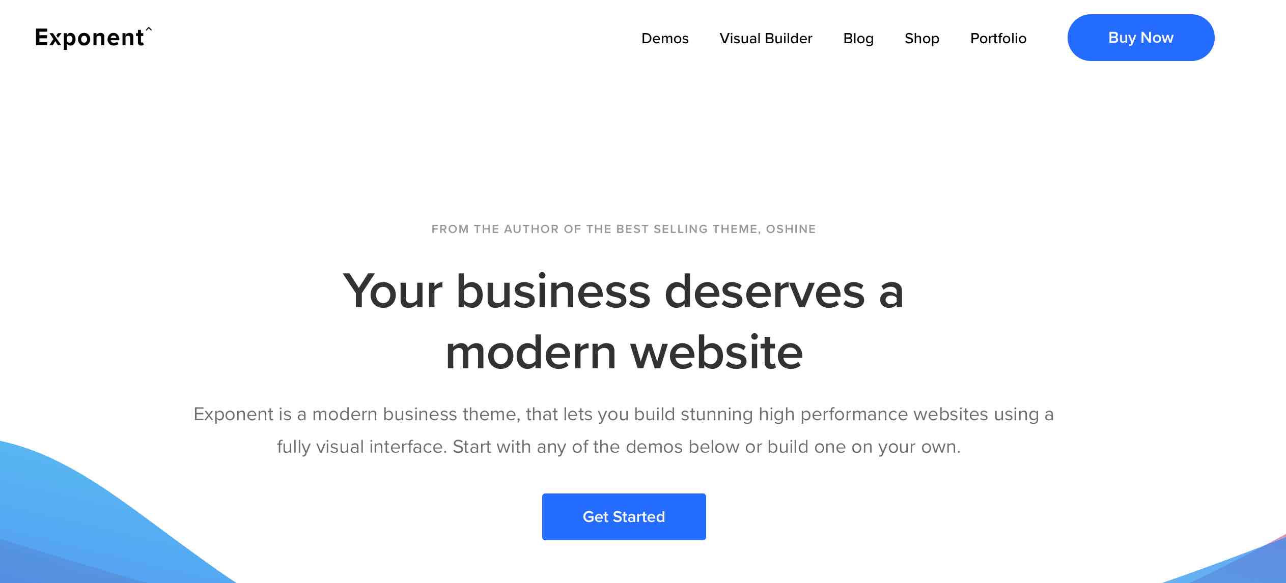 Exponent business theme