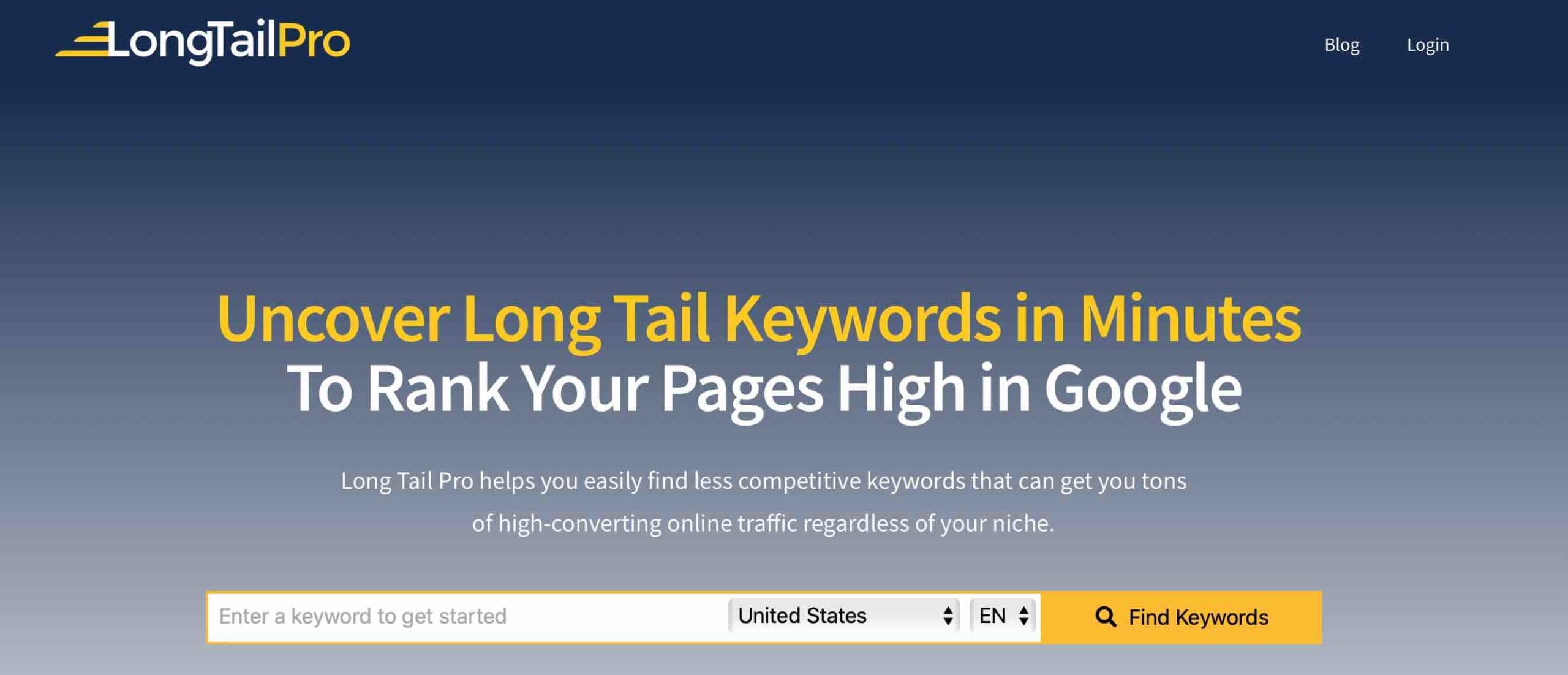 Uncover Long Tail Keywords in Minutes 