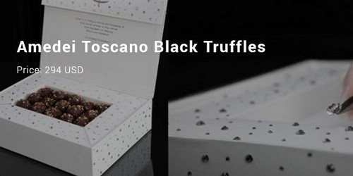 #13 Amedel Toscano Black Truffles in Swarovski Chocolate Box by the Chocolate.com