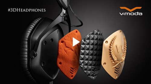 V-Moda Crossfade M-100 with 3D printed shields