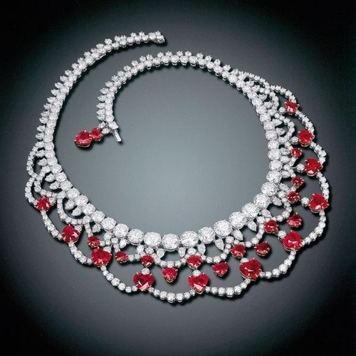 Most Expensive Jewellery - Magnificent Ruby and Diamond Necklace