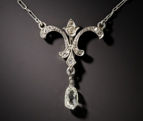 #19. Briolette Diamond Necklace