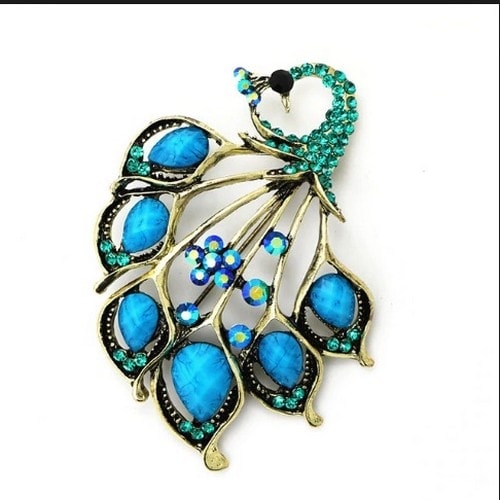 Peacock Brooch