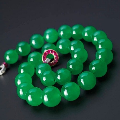 Hutton-Mdivani Jadeite Necklace