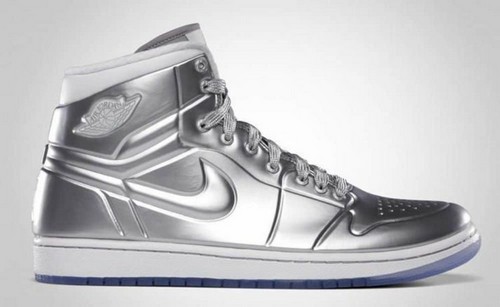 #14. Air Jordan Silver Shoes