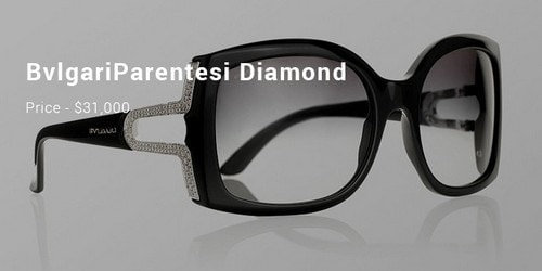 #11. Bvlgari Parentesi Diamond Sunglasses