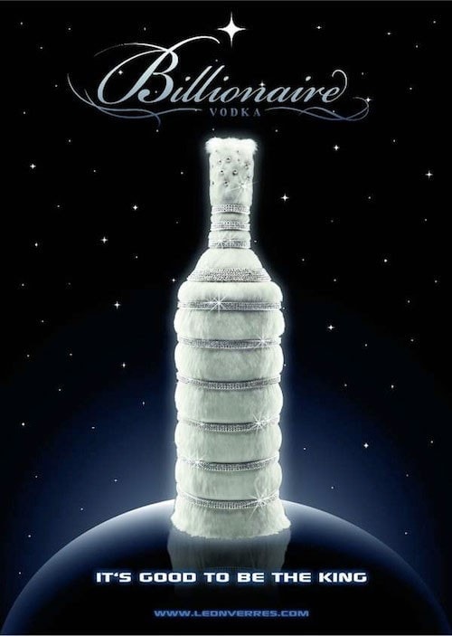 #1. Billionaire Vodka, The Diamond Edition line