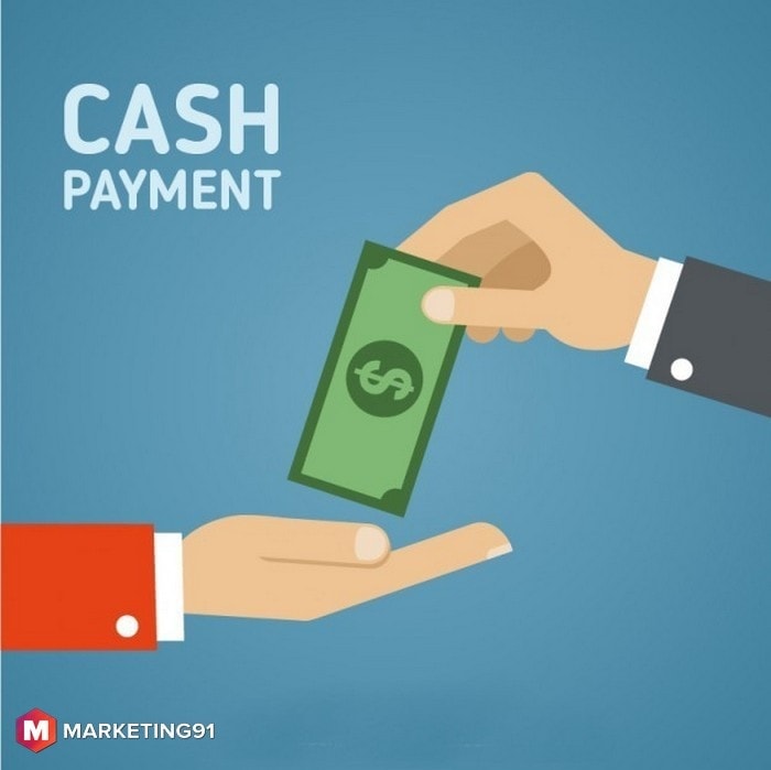 Payment using Cash