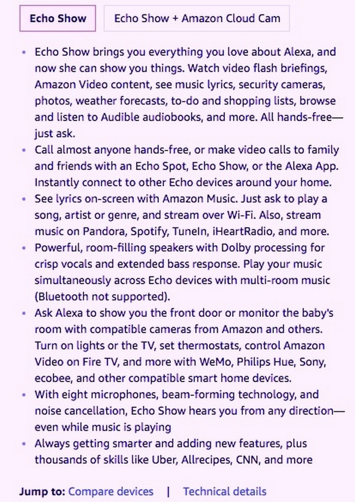 Product Description Example - 1