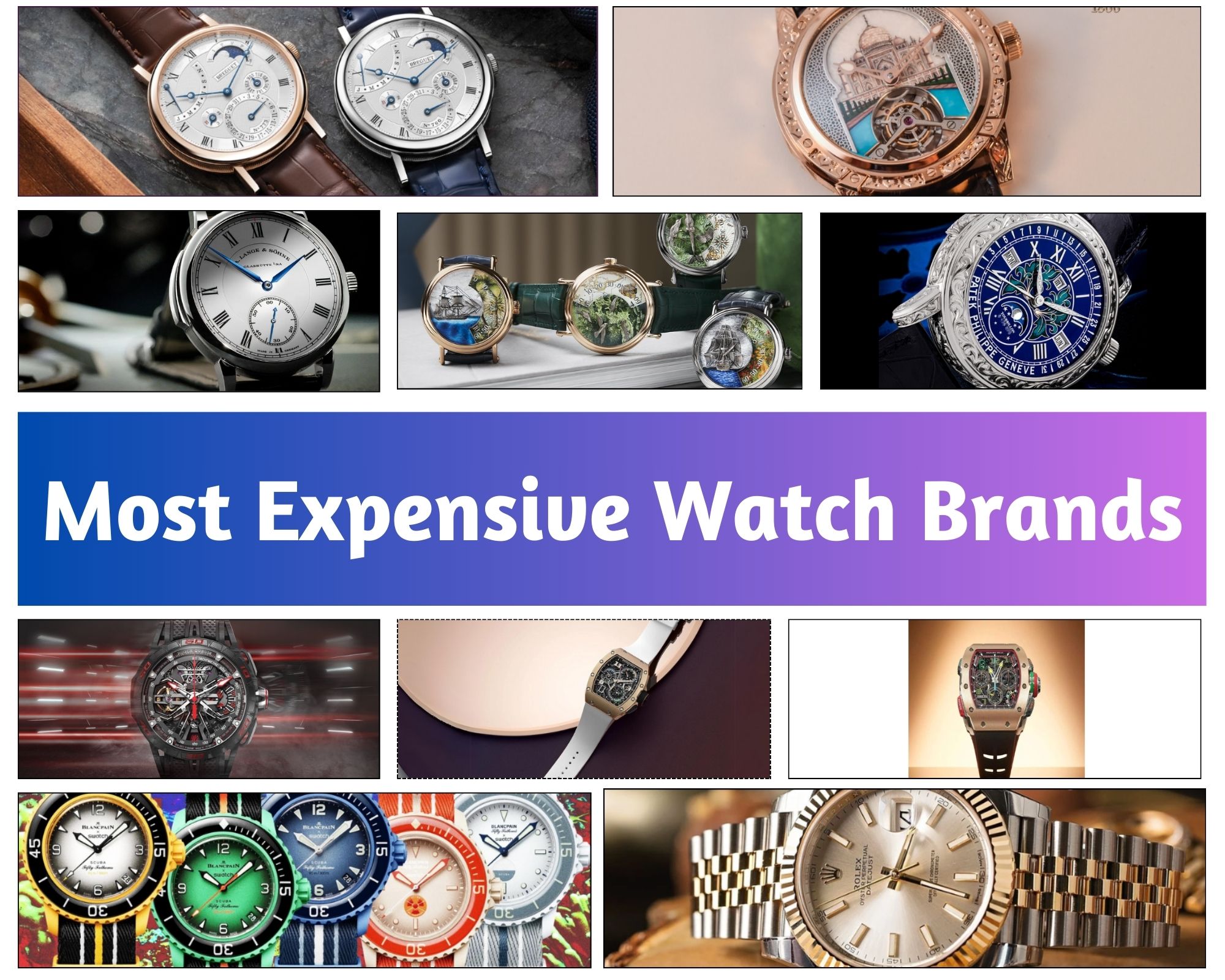 Top 12 Most Expensive Watch Brands in the World in 2024 | Marketing91