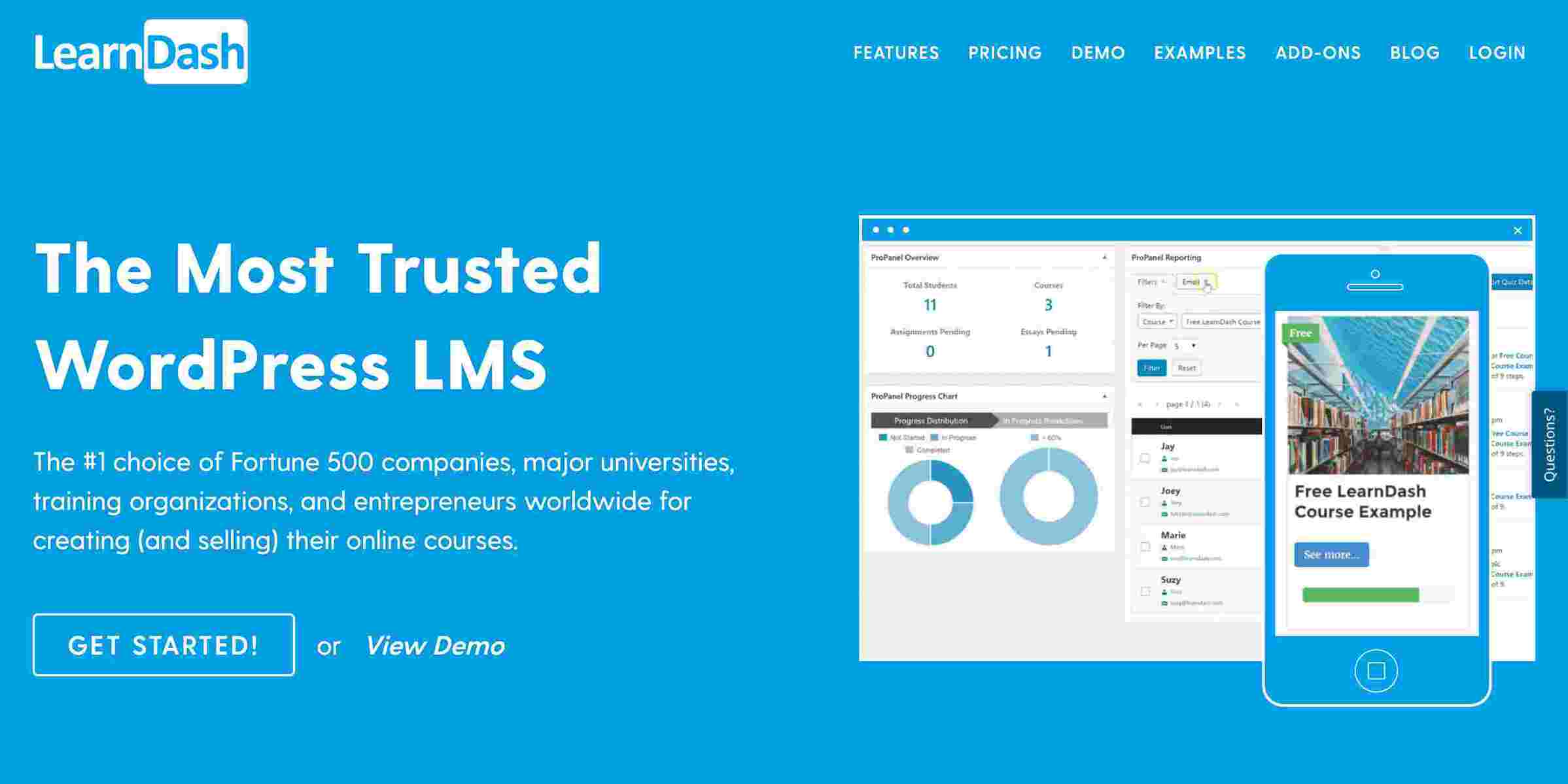 Learn Dash - еще один хороший плагин для WordPress LMS