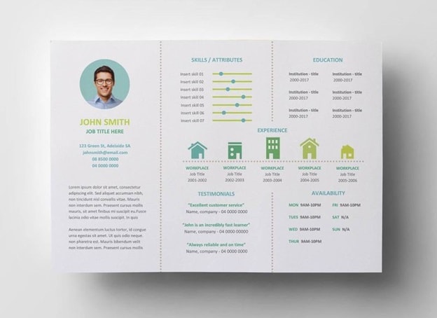 Brochure with Allure Resume Template