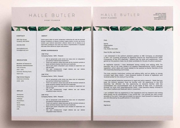 Halibut Resume Template