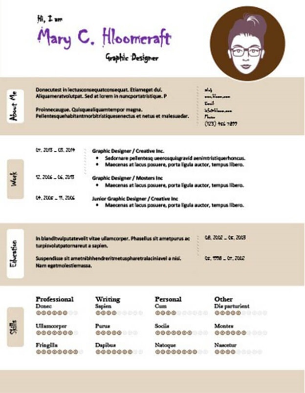 Hi! I Am Resume Template