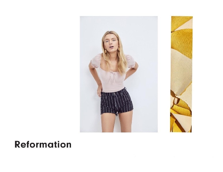sustainable clothing brand reformation