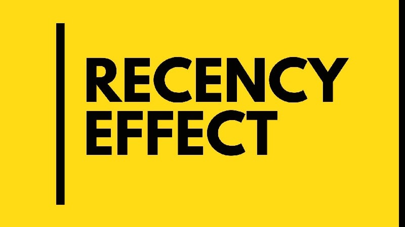 Where I can see this Recency Effect