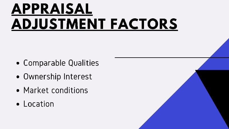 Appraisal adjustment factors