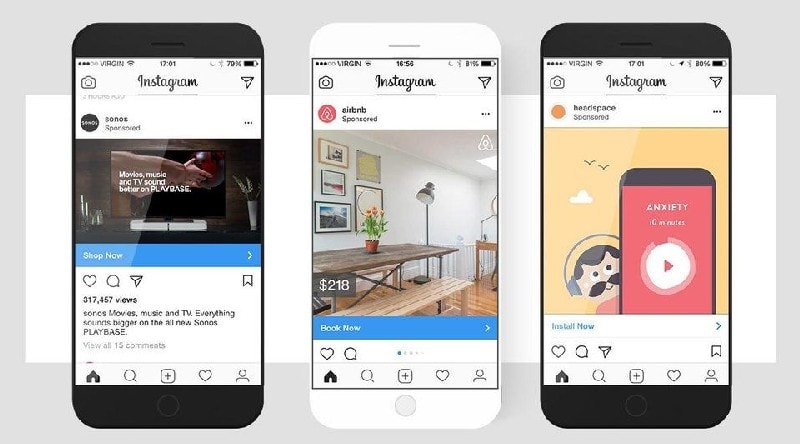 advertisements on Instagram