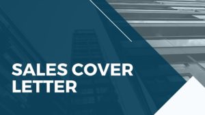 Sales Cover Letter