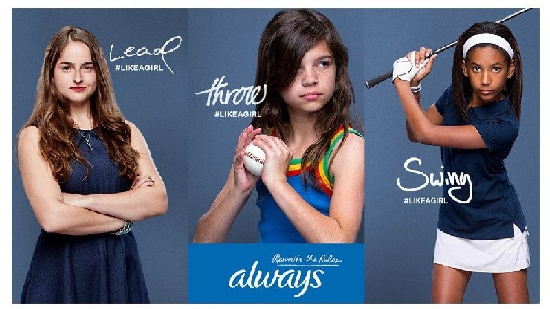 Always - #LikeaGirl Example of Advertising